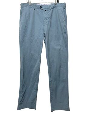 FACONNABLE Men's Light Blue Chino Pants - Classic Straight Fit 40R